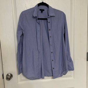 J crew button down with fun side sequin detail